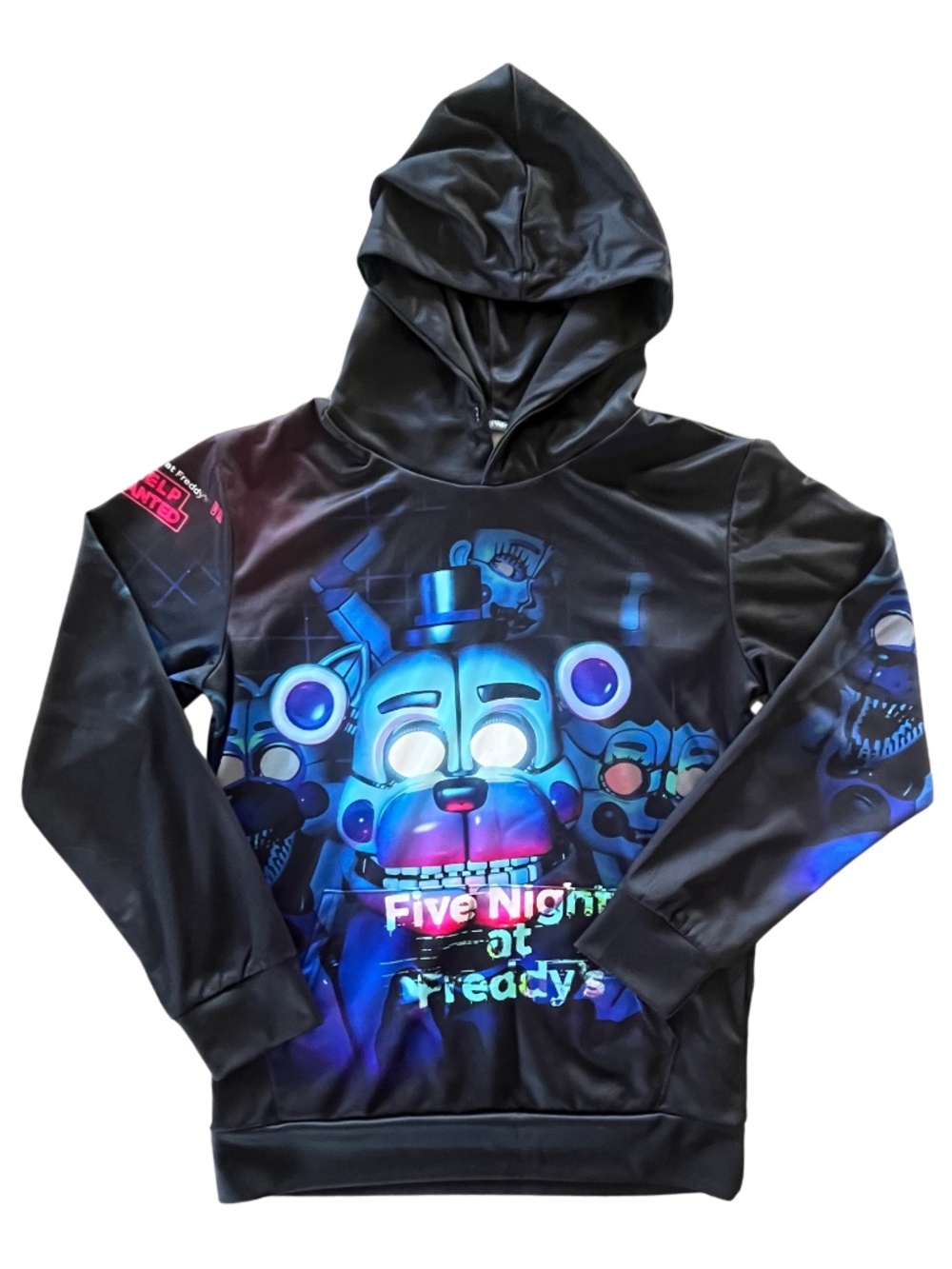 Five Night at Freddy's Black Hoodie Size M